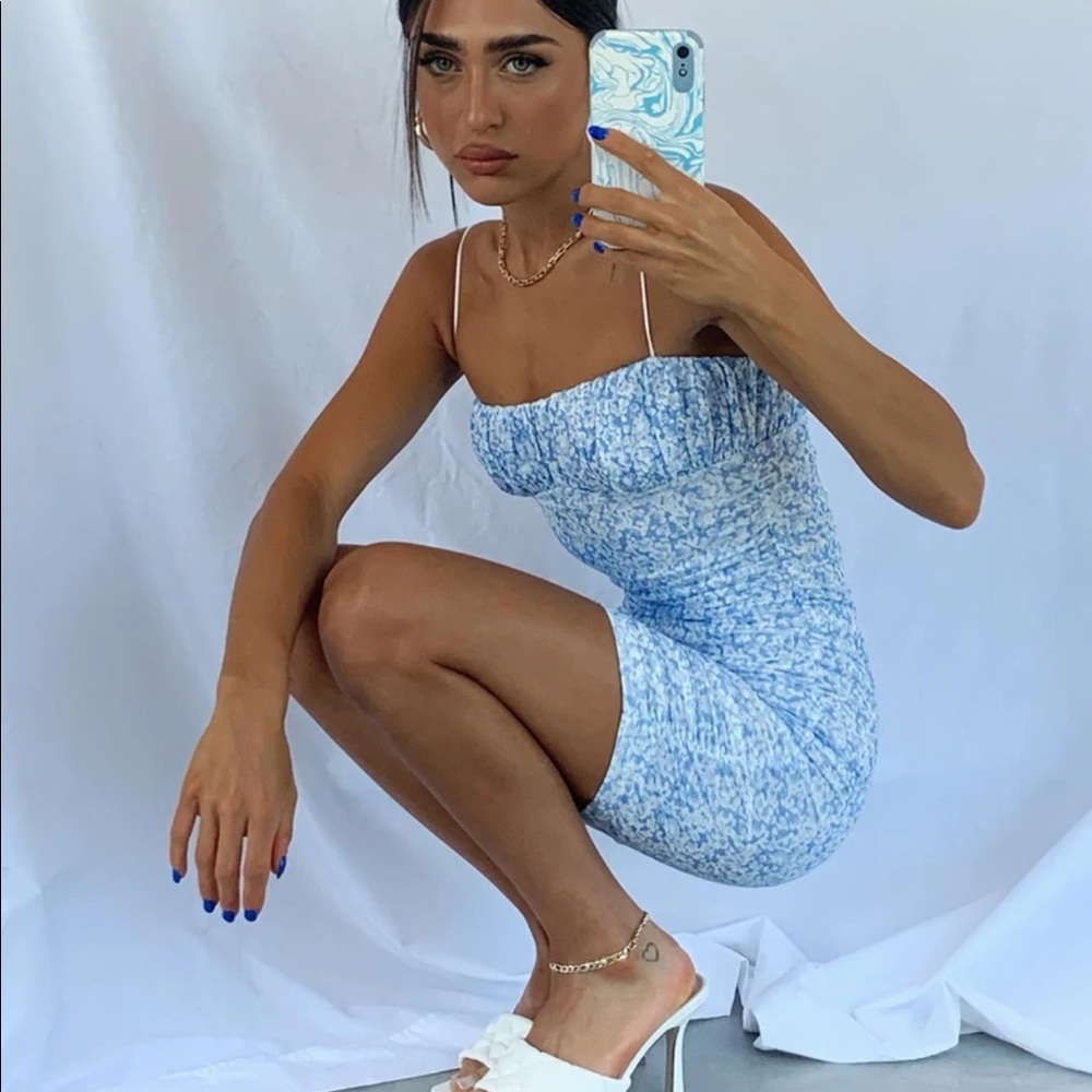 Princess Polly Penney Mini dress blue floral